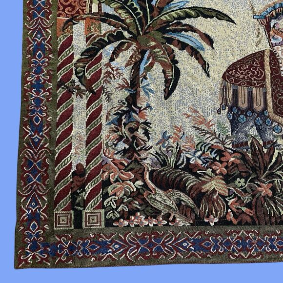 Vtg Bombay Company Elephant Tapestry-26”x36”-EUC - Picture 3 of 10